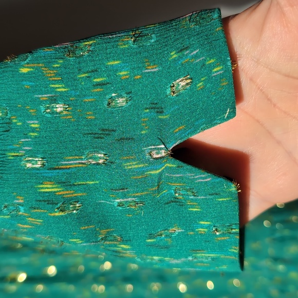 Sezane Green Silk Mini Dress, EU 38 - Picture 5 of 12